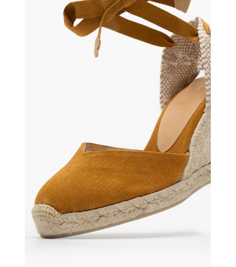 Women Espadrilles Chiara.B Yellow Fabric Castaner