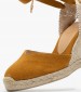 Women Espadrilles Chiara.B Yellow Fabric Castaner