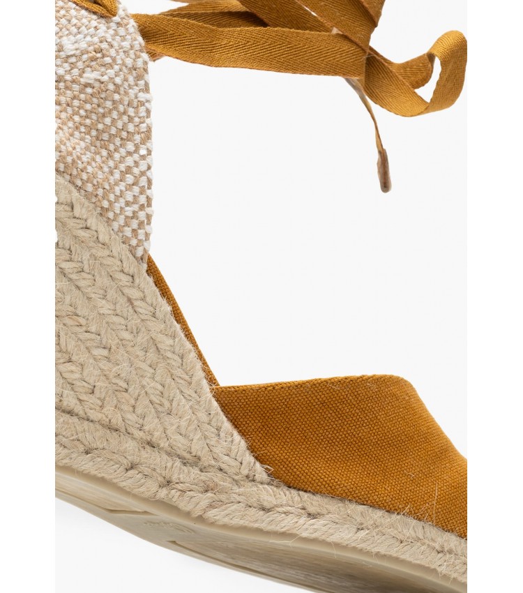 Women Espadrilles Chiara.B Yellow Fabric Castaner