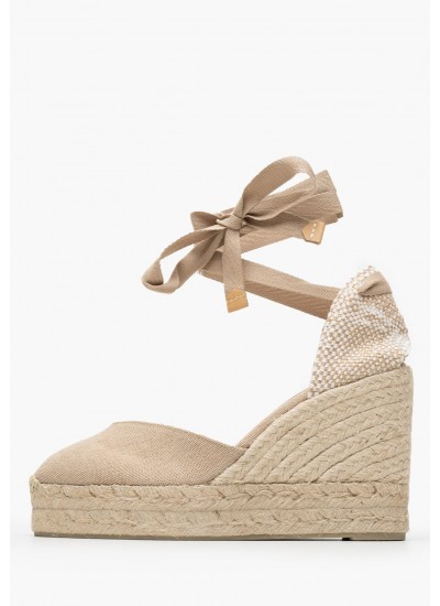 Women Espadrilles Chiara.D Beige Fabric Castaner