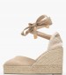 Women Espadrilles Chiara.D Beige Fabric Castaner