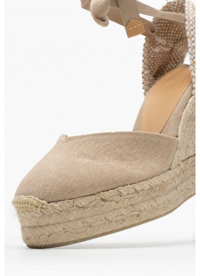 Women Espadrilles C.102 Brown Buckskin Komis and Komis