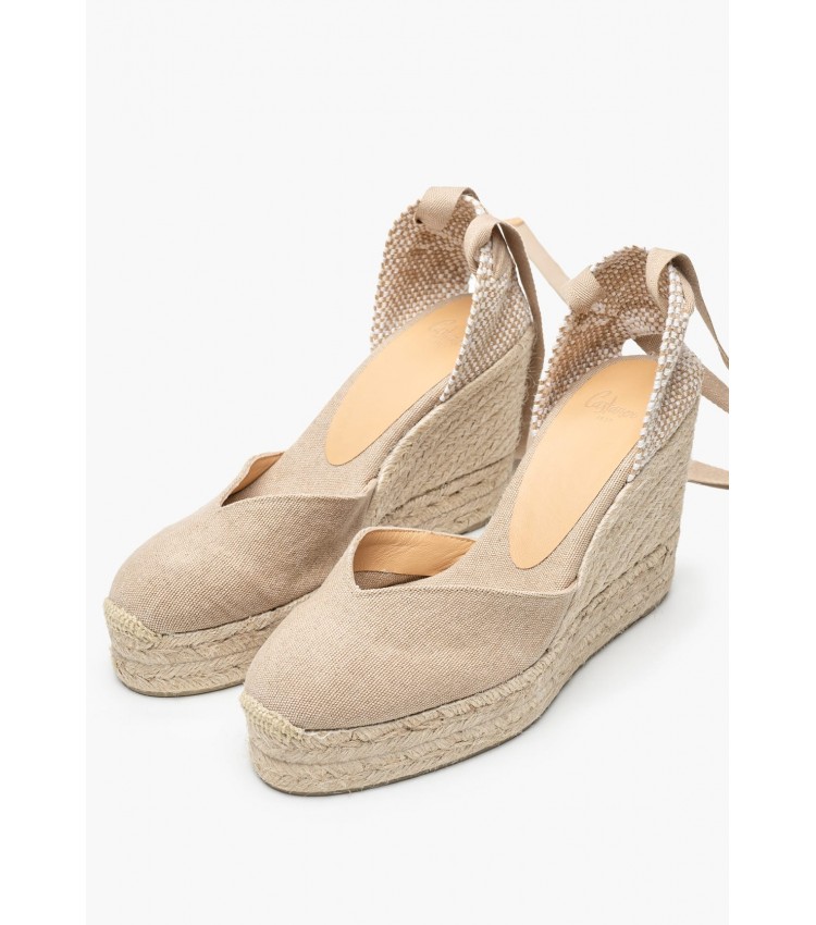 Women Espadrilles Chiara.D Beige Fabric Castaner