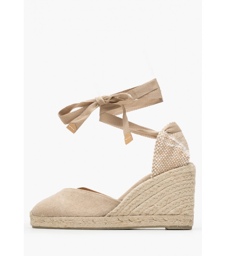 Women Espadrilles Chiara2 Beige Fabric Castaner