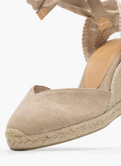 Women Espadrilles Becca Gold Fabric Castaner