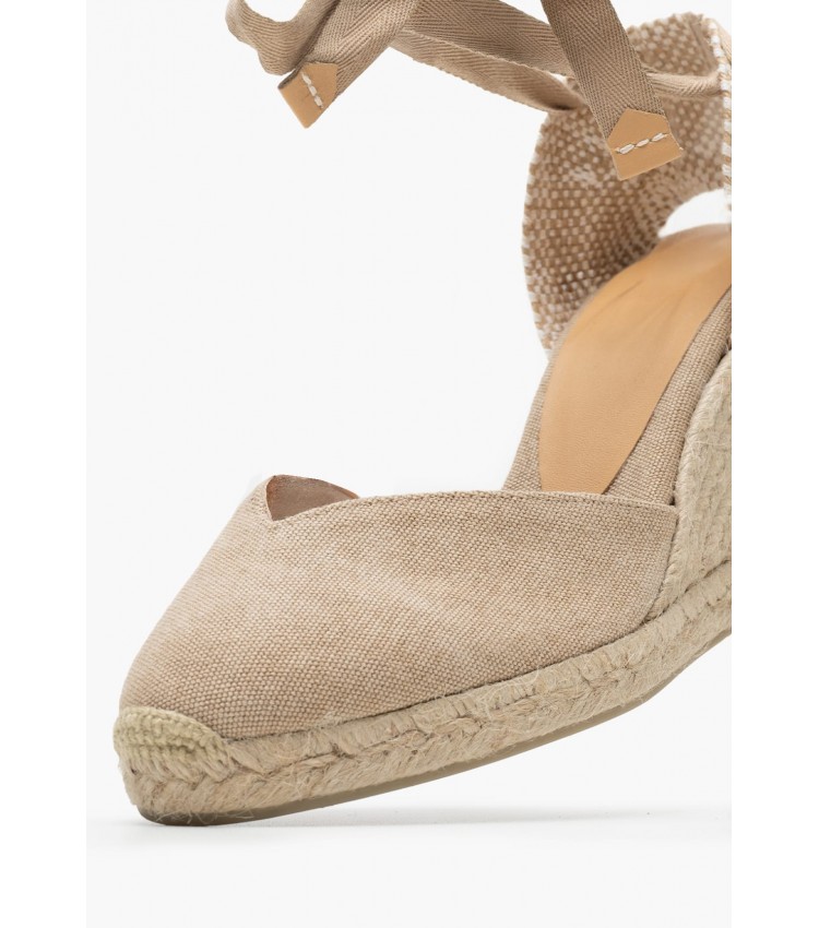 Women Espadrilles Chiara2 Beige Fabric Castaner