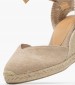 Women Espadrilles Chiara2 Beige Fabric Castaner