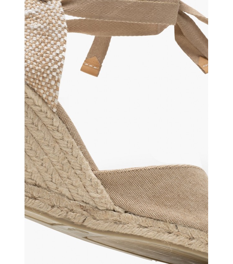 Women Espadrilles Chiara2 Beige Fabric Castaner