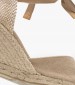 Women Espadrilles Chiara2 Beige Fabric Castaner