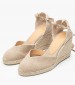 Women Espadrilles Chiara2 Beige Fabric Castaner