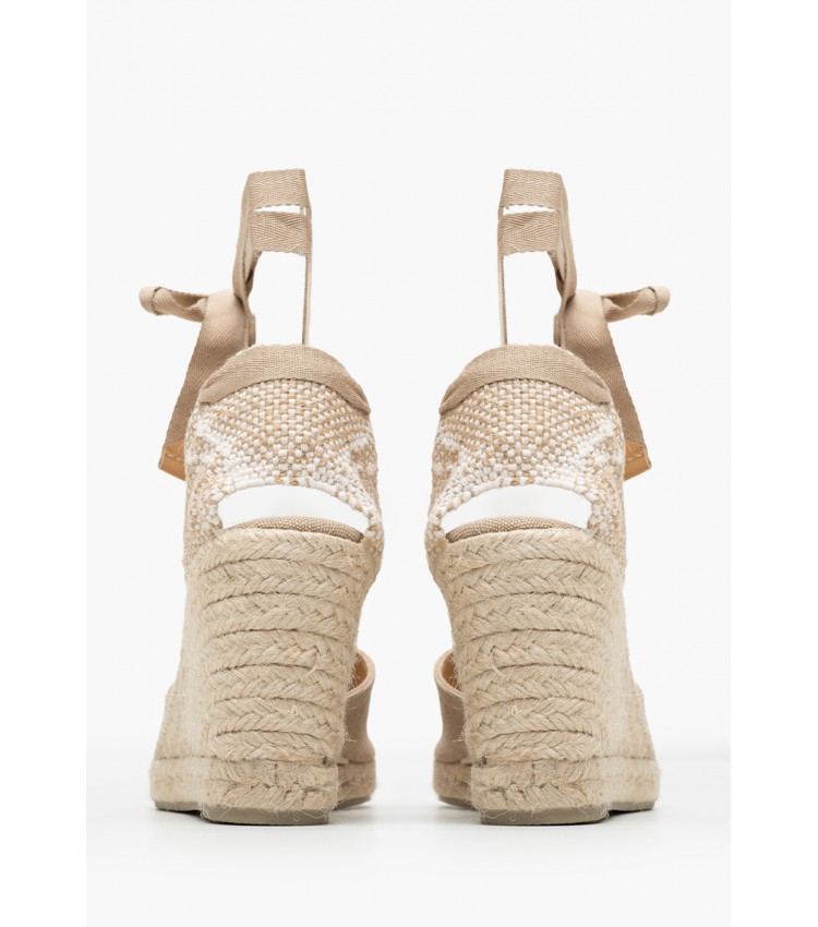 Women Espadrilles Chiara2 Beige Fabric Castaner