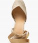 Women Espadrilles Chiara Gold Fabric Castaner