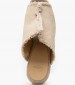 Women Platforms High Fatima2 Beige Fabric Castaner