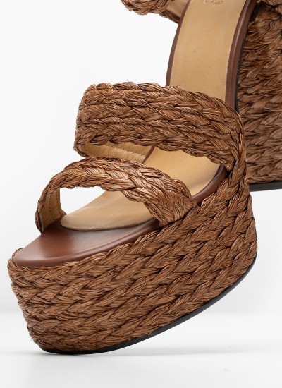 Women Espadrilles Becca Gold Fabric Castaner