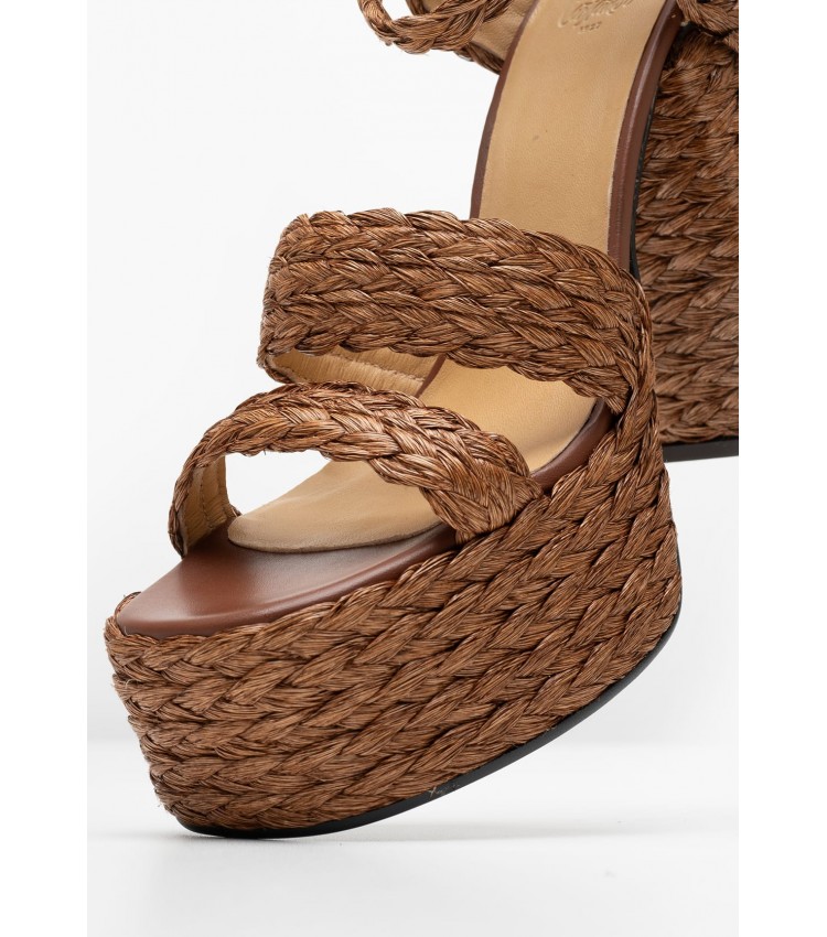 Women Sandals Fresa Brown Mat Castaner