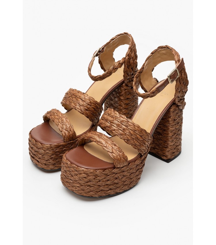 Women Sandals Fresa Brown Mat Castaner