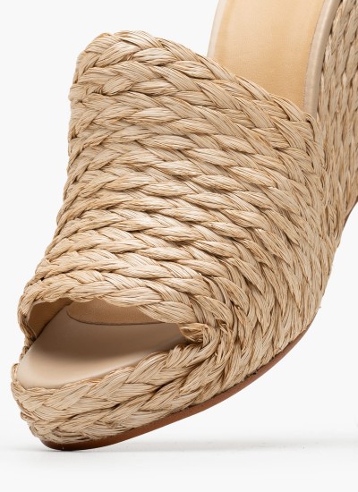 Women Espadrilles Becca Gold Fabric Castaner