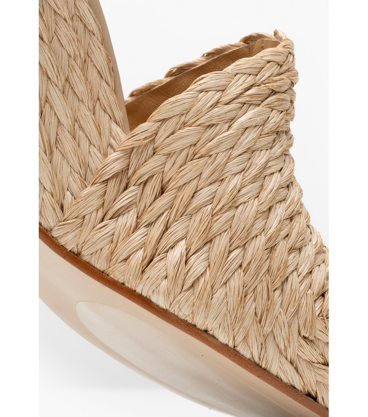 Women Platforms High Jenna Beige Mat Castaner