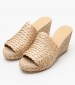 Women Platforms High Jenna Beige Mat Castaner