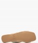 Women Flats Puri Gold Fabric Castaner