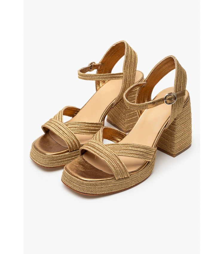 Women Sandals Valle Gold Mat Castaner