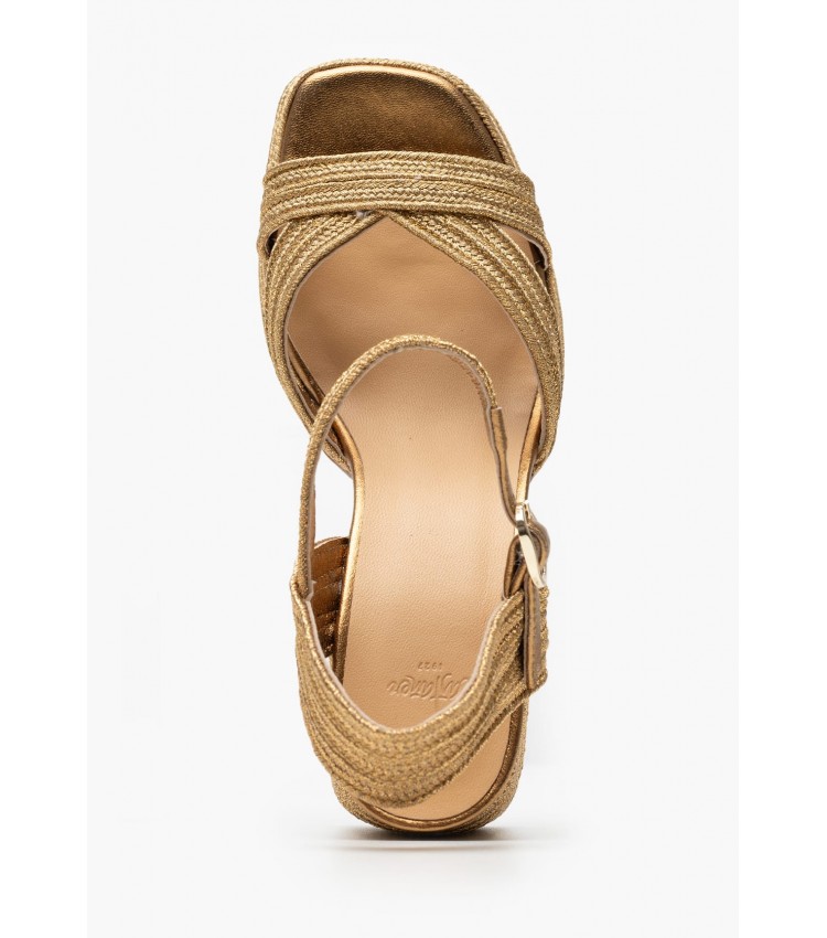 Women Sandals Valle Gold Mat Castaner